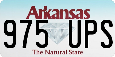 AR license plate 975UPS