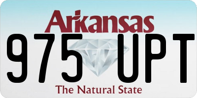 AR license plate 975UPT