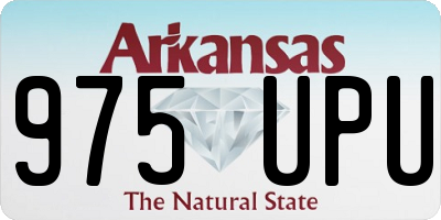 AR license plate 975UPU