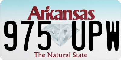AR license plate 975UPW