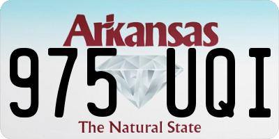 AR license plate 975UQI