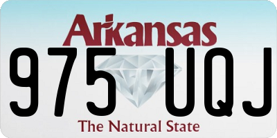 AR license plate 975UQJ