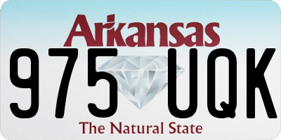 AR license plate 975UQK
