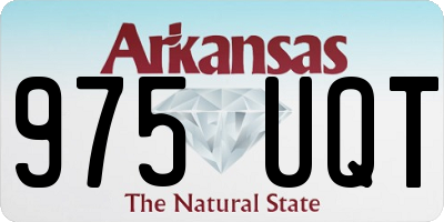 AR license plate 975UQT