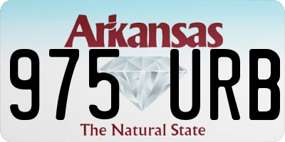 AR license plate 975URB