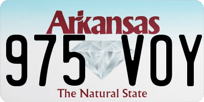 AR license plate 975VOY