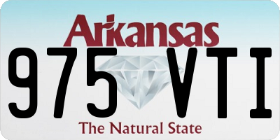 AR license plate 975VTI