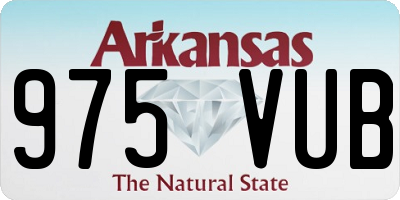 AR license plate 975VUB