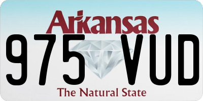 AR license plate 975VUD