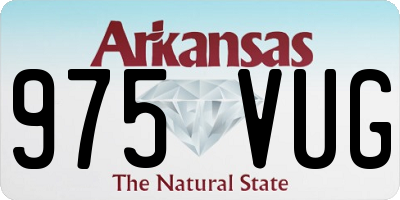 AR license plate 975VUG