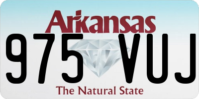 AR license plate 975VUJ