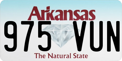 AR license plate 975VUN