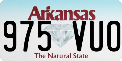AR license plate 975VUO