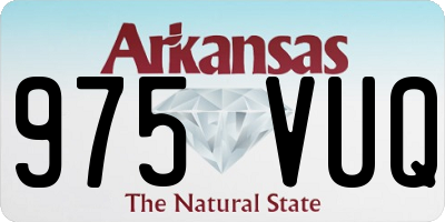 AR license plate 975VUQ
