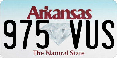 AR license plate 975VUS