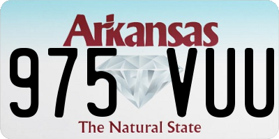 AR license plate 975VUU