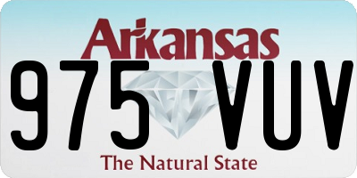 AR license plate 975VUV