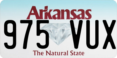 AR license plate 975VUX