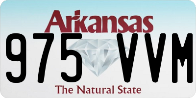 AR license plate 975VVM