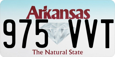 AR license plate 975VVT