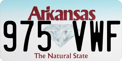 AR license plate 975VWF