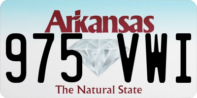 AR license plate 975VWI