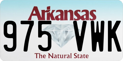 AR license plate 975VWK