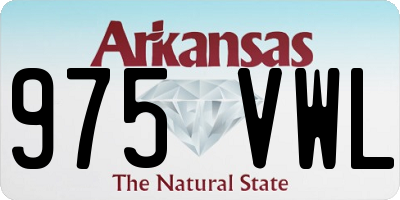 AR license plate 975VWL