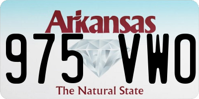 AR license plate 975VWO