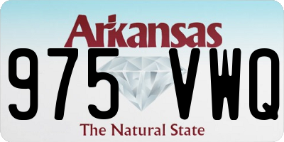 AR license plate 975VWQ