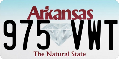 AR license plate 975VWT