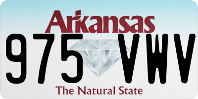 AR license plate 975VWV