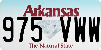 AR license plate 975VWW