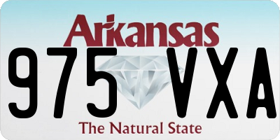 AR license plate 975VXA
