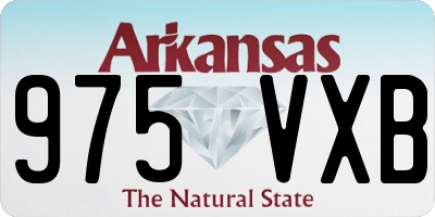 AR license plate 975VXB