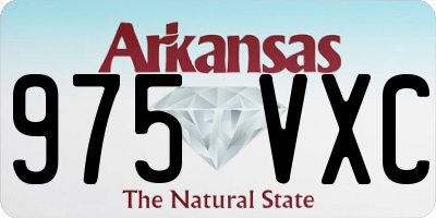 AR license plate 975VXC