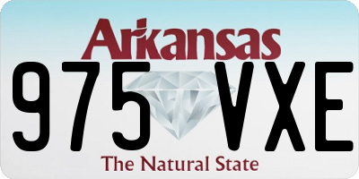 AR license plate 975VXE