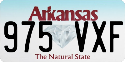 AR license plate 975VXF