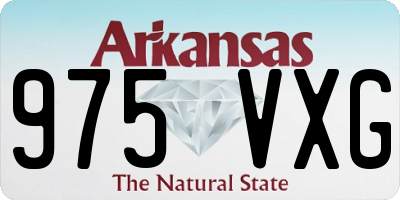 AR license plate 975VXG