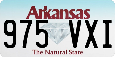 AR license plate 975VXI