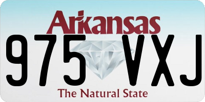 AR license plate 975VXJ