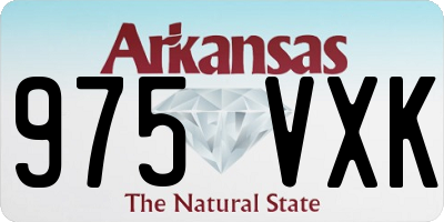 AR license plate 975VXK