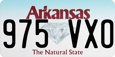 AR license plate 975VXO