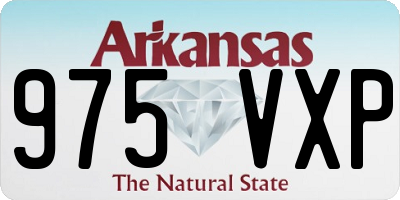 AR license plate 975VXP