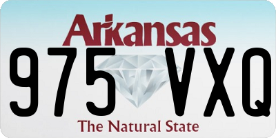 AR license plate 975VXQ