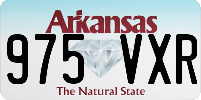 AR license plate 975VXR