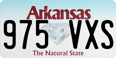 AR license plate 975VXS