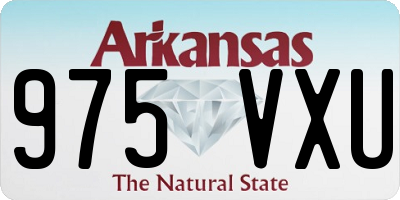 AR license plate 975VXU