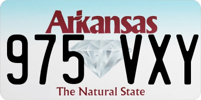 AR license plate 975VXY