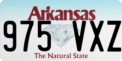 AR license plate 975VXZ